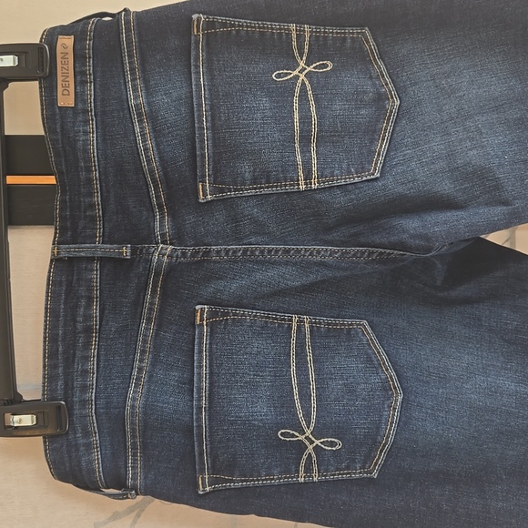 Denizen From Levis Women's Modern Boot Cut Dark Blue Denim Jeans Size 10 - Picture 7 of 12
